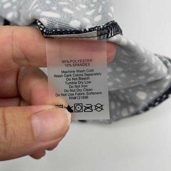 TITLE NINE Dream Short Sleeve Dress Women Size S Soft Stretch Jersey Black White - Picture 5 of 9